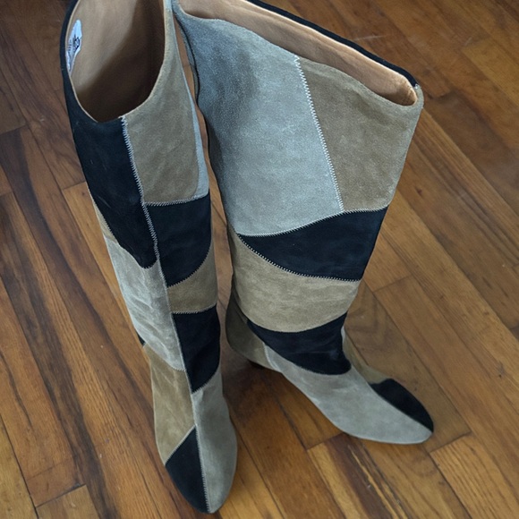 Isabel Marant Shoes - Isabel Marant Black and Tan Heeled Boots